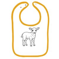 Infant Contrast Trim Terry Bib Thumbnail