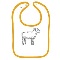 Infant Contrast Trim Terry Bib Thumbnail