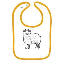 Infant Contrast Trim Terry Bib Thumbnail