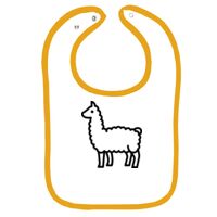 Infant Contrast Trim Terry Bib Thumbnail