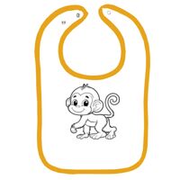 Infant Contrast Trim Terry Bib Thumbnail