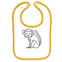 Infant Contrast Trim Terry Bib Thumbnail