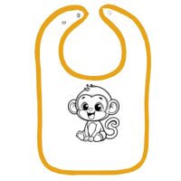 Infant Contrast Trim Terry Bib Thumbnail