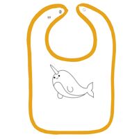 Infant Contrast Trim Terry Bib Thumbnail