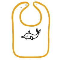 Infant Contrast Trim Terry Bib Thumbnail