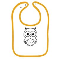 Infant Contrast Trim Terry Bib Thumbnail