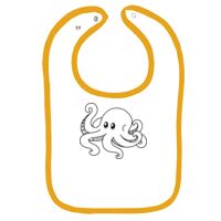 Infant Contrast Trim Terry Bib Thumbnail