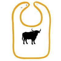 Infant Contrast Trim Terry Bib Thumbnail