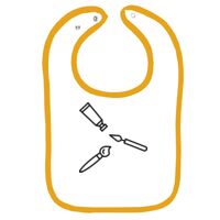 Infant Contrast Trim Terry Bib Thumbnail