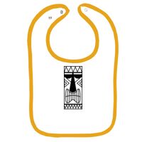 Infant Contrast Trim Terry Bib Thumbnail