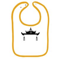 Infant Contrast Trim Terry Bib Thumbnail