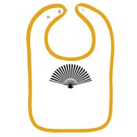 Infant Contrast Trim Terry Bib Thumbnail