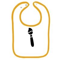 Infant Contrast Trim Terry Bib Thumbnail