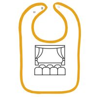 Infant Contrast Trim Terry Bib Thumbnail