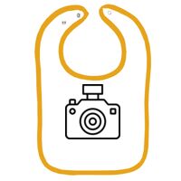 Infant Contrast Trim Terry Bib Thumbnail