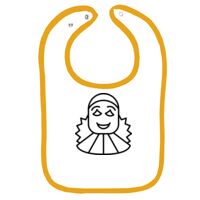 Infant Contrast Trim Terry Bib Thumbnail