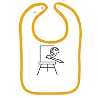 Infant Contrast Trim Terry Bib Thumbnail