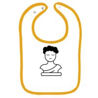 Infant Contrast Trim Terry Bib Thumbnail