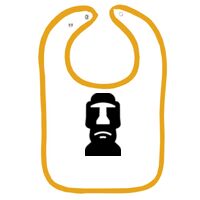 Infant Contrast Trim Terry Bib Thumbnail