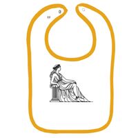 Infant Contrast Trim Terry Bib Thumbnail