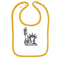 Infant Contrast Trim Terry Bib Thumbnail