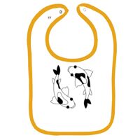 Infant Contrast Trim Terry Bib Thumbnail