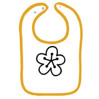 Infant Contrast Trim Terry Bib Thumbnail