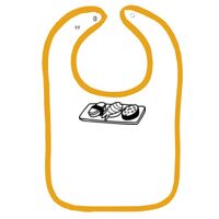 Infant Contrast Trim Terry Bib Thumbnail