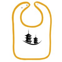 Infant Contrast Trim Terry Bib Thumbnail