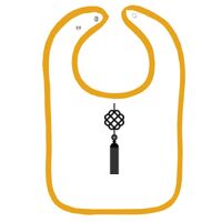 Infant Contrast Trim Terry Bib Thumbnail