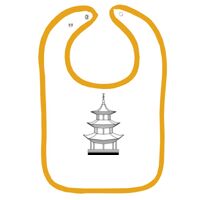 Infant Contrast Trim Terry Bib Thumbnail