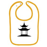 Infant Contrast Trim Terry Bib Thumbnail