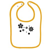 Infant Contrast Trim Terry Bib Thumbnail