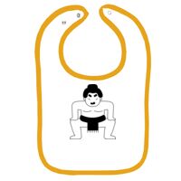 Infant Contrast Trim Terry Bib Thumbnail