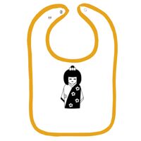 Infant Contrast Trim Terry Bib Thumbnail