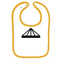 Infant Contrast Trim Terry Bib Thumbnail