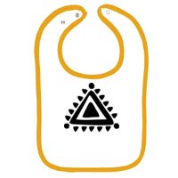 Infant Contrast Trim Terry Bib Thumbnail