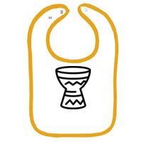 Infant Contrast Trim Terry Bib Thumbnail