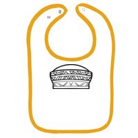 Infant Contrast Trim Terry Bib Thumbnail