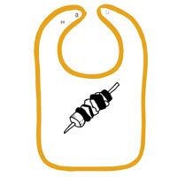 Infant Contrast Trim Terry Bib Thumbnail