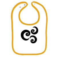 Infant Contrast Trim Terry Bib Thumbnail