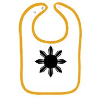 Infant Contrast Trim Terry Bib Thumbnail