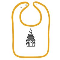 Infant Contrast Trim Terry Bib Thumbnail