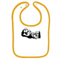 Infant Contrast Trim Terry Bib Thumbnail