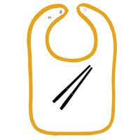 Infant Contrast Trim Terry Bib Thumbnail