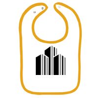 Infant Contrast Trim Terry Bib Thumbnail