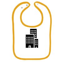 Infant Contrast Trim Terry Bib Thumbnail