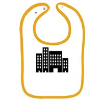 Infant Contrast Trim Terry Bib Thumbnail
