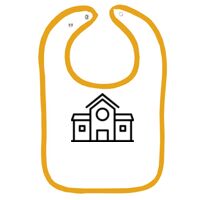 Infant Contrast Trim Terry Bib Thumbnail