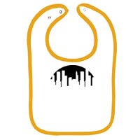 Infant Contrast Trim Terry Bib Thumbnail